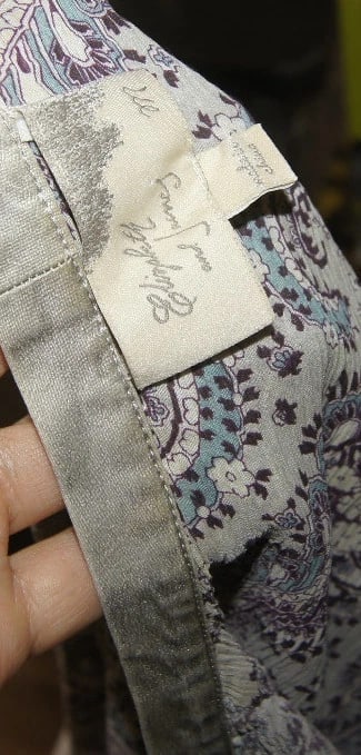 ELIZABETH AND JAMES TOP BLOUSE CARDIGAN SIZE M COTTON & SILK STYLISH - 7