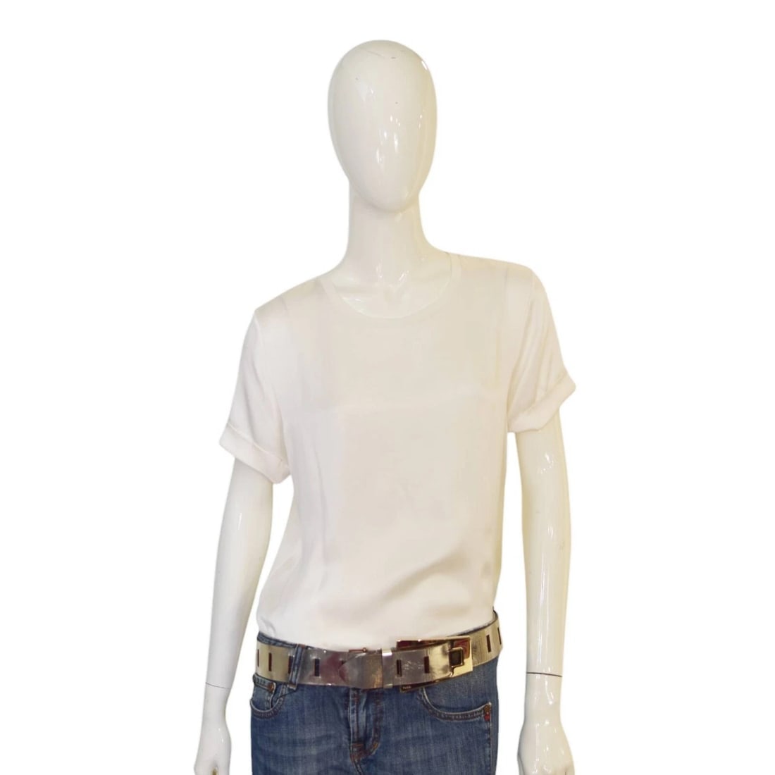 Gucci Golden Leather Large Buckle Waist Belt size 90 / 36 - 2