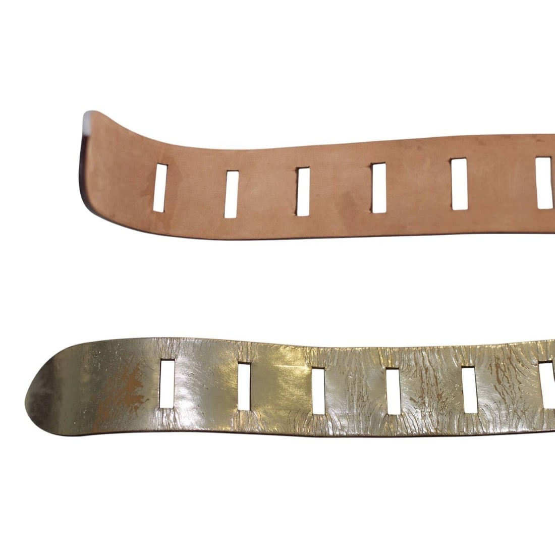 Gucci Golden Leather Large Buckle Waist Belt size 90 / 36 - 4