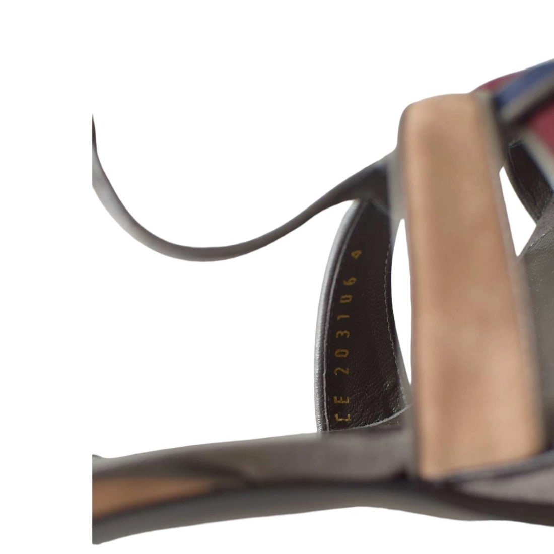 Yves Saint Laurent YSL multicolor Tribute suede leather sz 41 sandals platform - 9