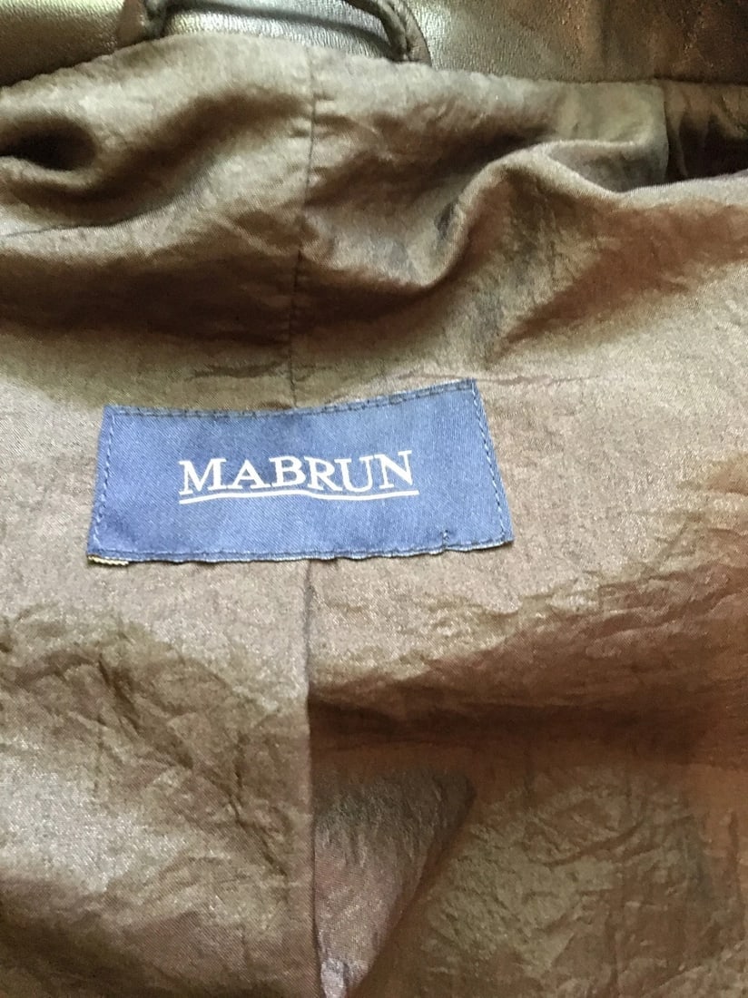 Timeless Mabrun Black Leather Jacket Size 40 - 2