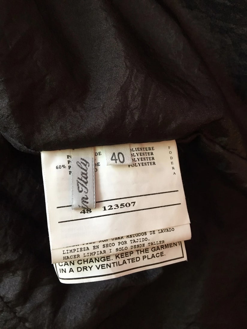 Timeless Mabrun Black Leather Jacket Size 40 - 3