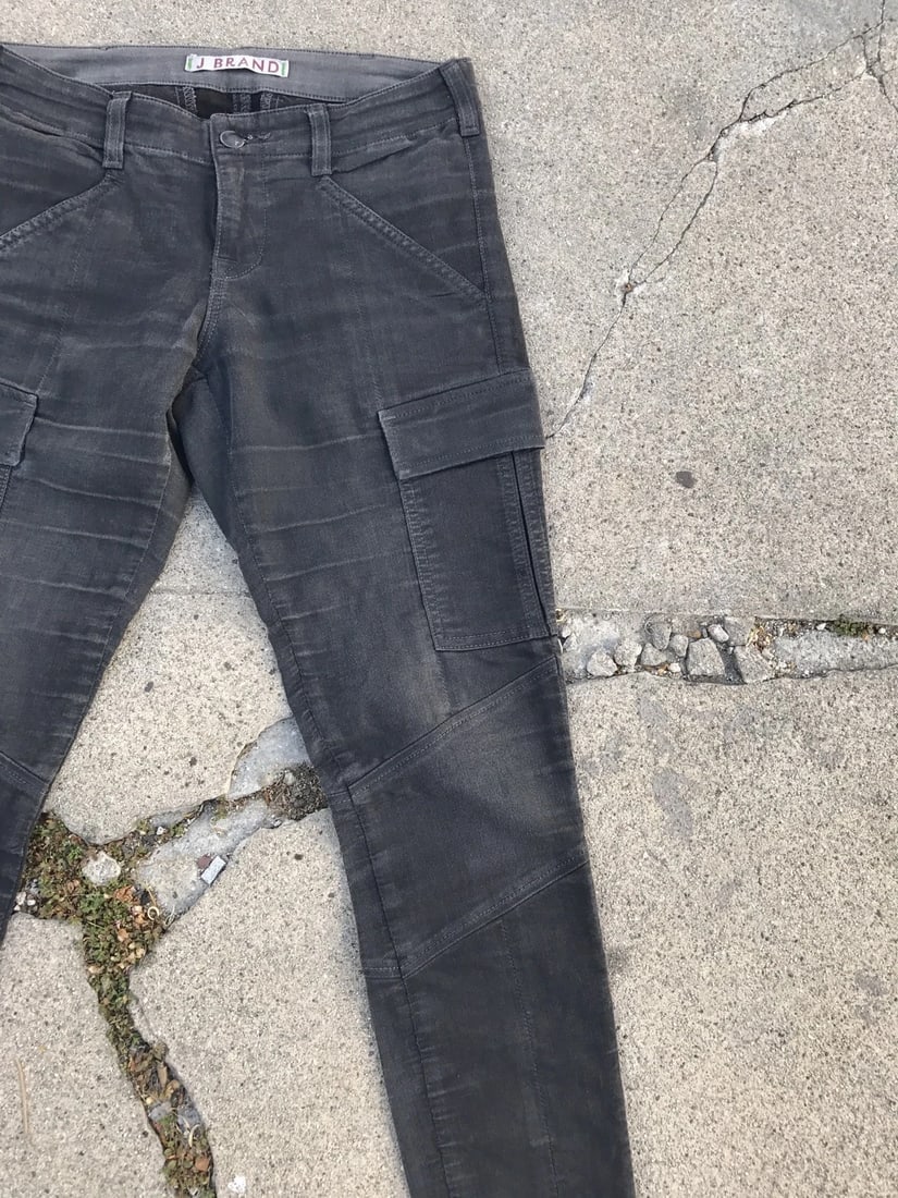 Trendy J Brand For Intermix Gray Cargo Jeans Size 26 Cotton - 2