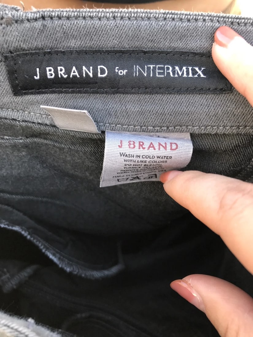 Trendy J Brand For Intermix Gray Cargo Jeans Size 26 Cotton - 7