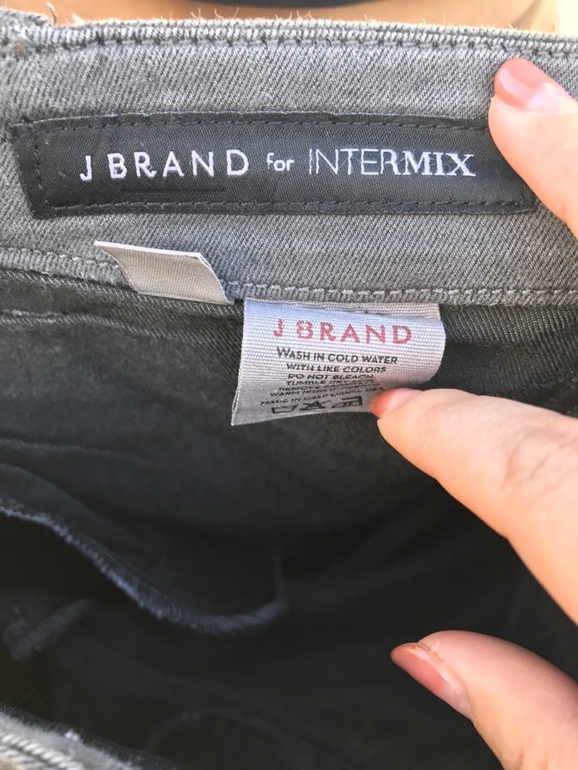 Trendy J Brand For Intermix Gray Cargo Jeans Size 26 Cotton - 8