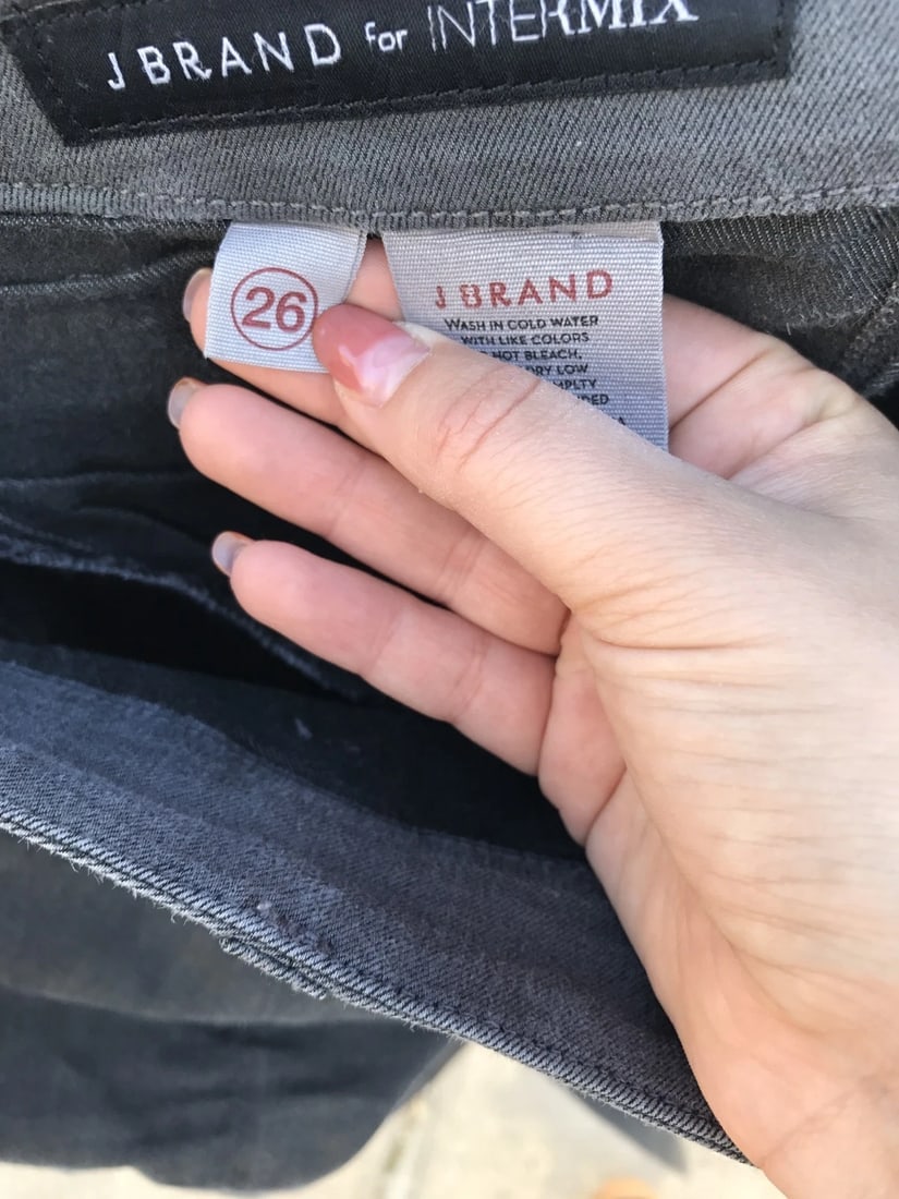 Trendy J Brand For Intermix Gray Cargo Jeans Size 26 Cotton - 9