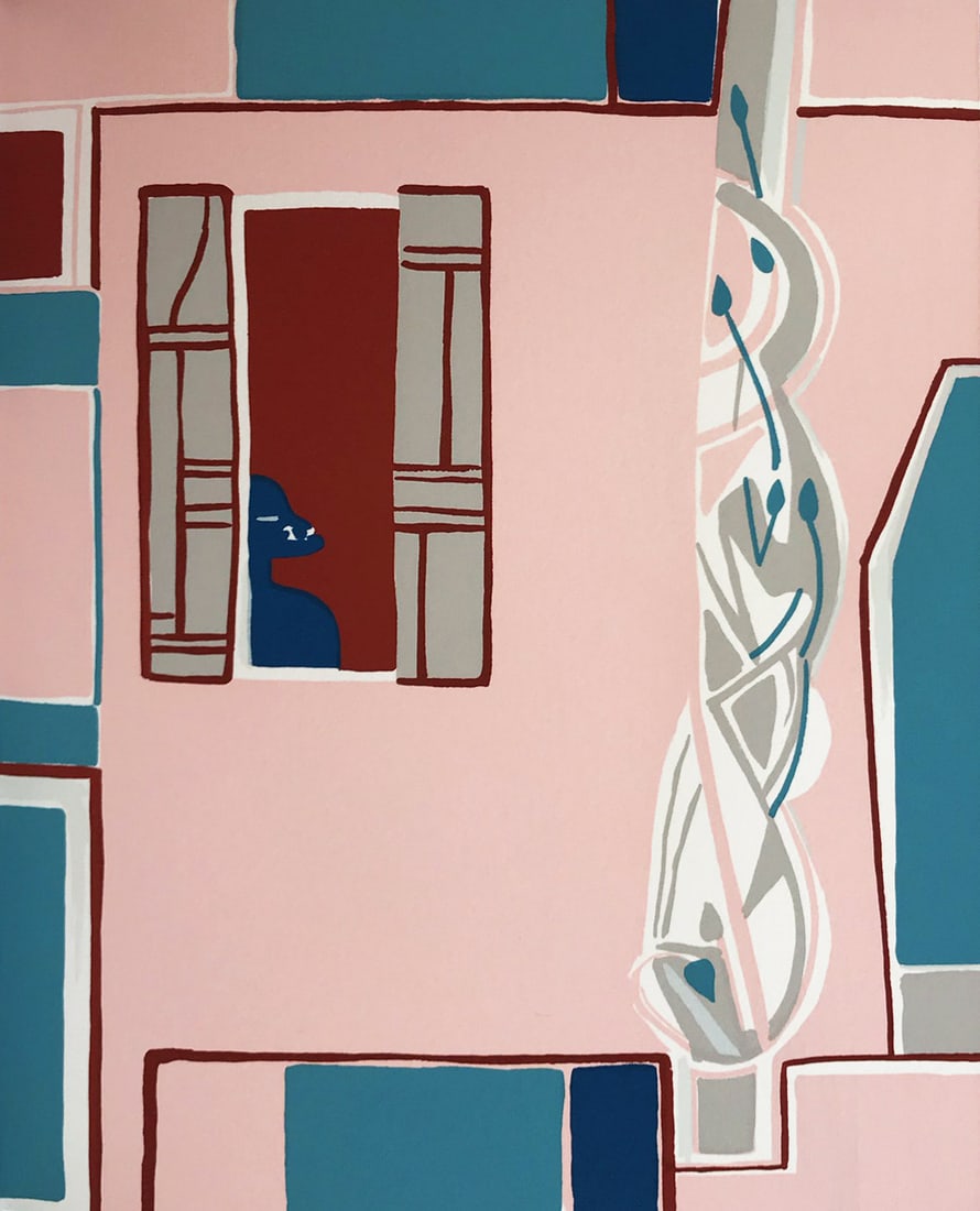 1983 Francoise Gilot Original Silkscreen No 2: Title: 1983 Francoise Gilot Original Silkscreen No 2 Description: Artist: Francoise Gilot Country: France Title: Colette 2 Medium: Original Silkscreen Marks: Not signed or numbered Paper Size: