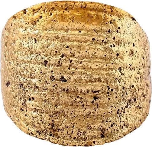 FINE VIKING WARRIOR'S RING 9TH-10TH CENTURY AD, SIZE 10 1/4: Ring size 10 1/4. These iconic rings, sometimes called shield rings are a variation on the coil ring which was a popular Vikings form. The band is made with overlapping ends rather than continuous one