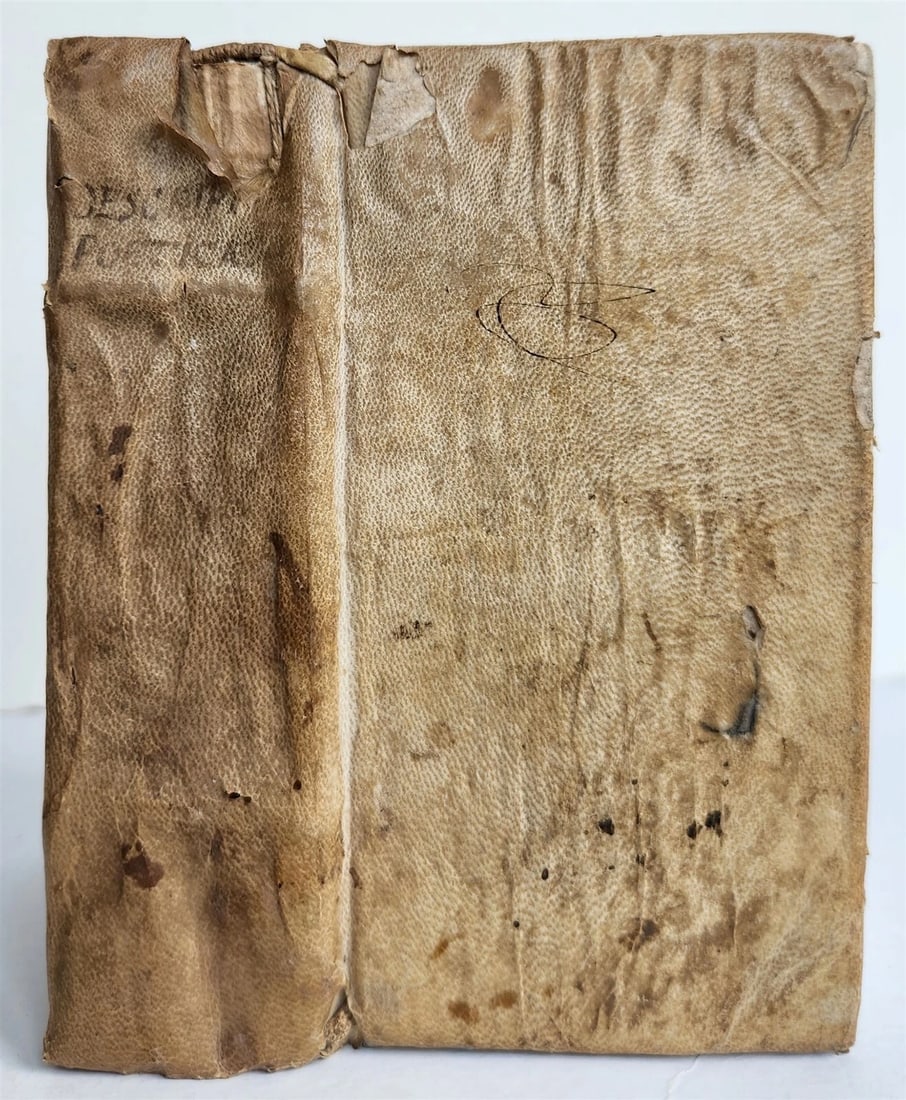 1691 POETRY antique VELLUM BINDING DESCRIPTIONES POETICAE: Title: 1691 POETRY antique VELLUM BINDING DESCRIPTIONES POETICAE Description: DESCRIPTIONES POETICAE Ex Probatioribus Poetis ... By P. Io: Baptista Gandutius Venice; 1691 Size 3 by 5 3/4 inches Origin