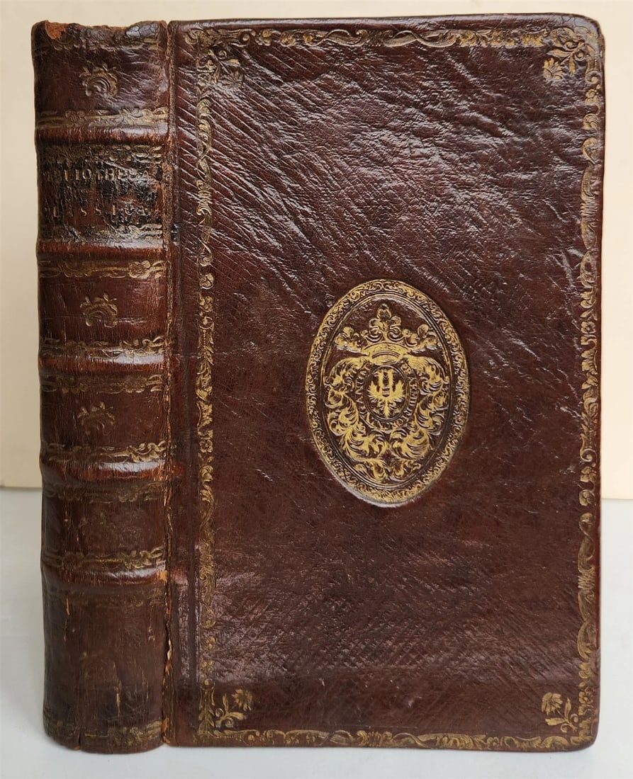 1794 Bibliotheca classica sive Lexicon manuale antique ARMORIAL BINDING (1 of 10)