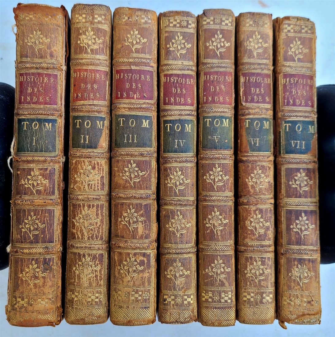 1775 HISTORY of EUROPEAN SETTLEMENTS & TRADE in INDIES 7 VOLUMES antique w/MAPS (1 of 13)