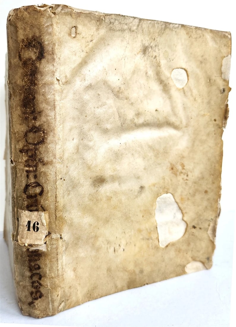 1575 LAW BOOK COMMUNES DOCTORUM IURIS UTRIUSQUE antique VELLUM BINDING (1 of 12)