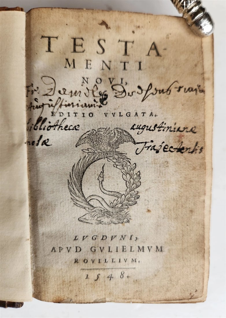 1548 BIBLE IN LATIN ILLUSTRATED antique 16th CENTURY NEW TESTAMENT rare (1 of 13)