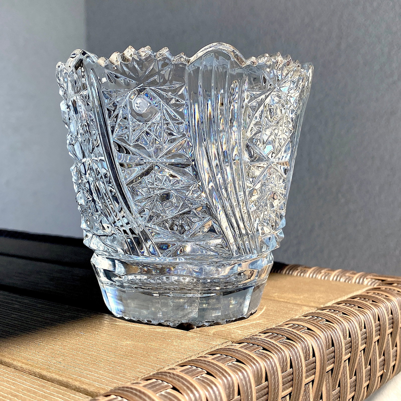 Vintage Bohemian crystal 24% PbO - 2
