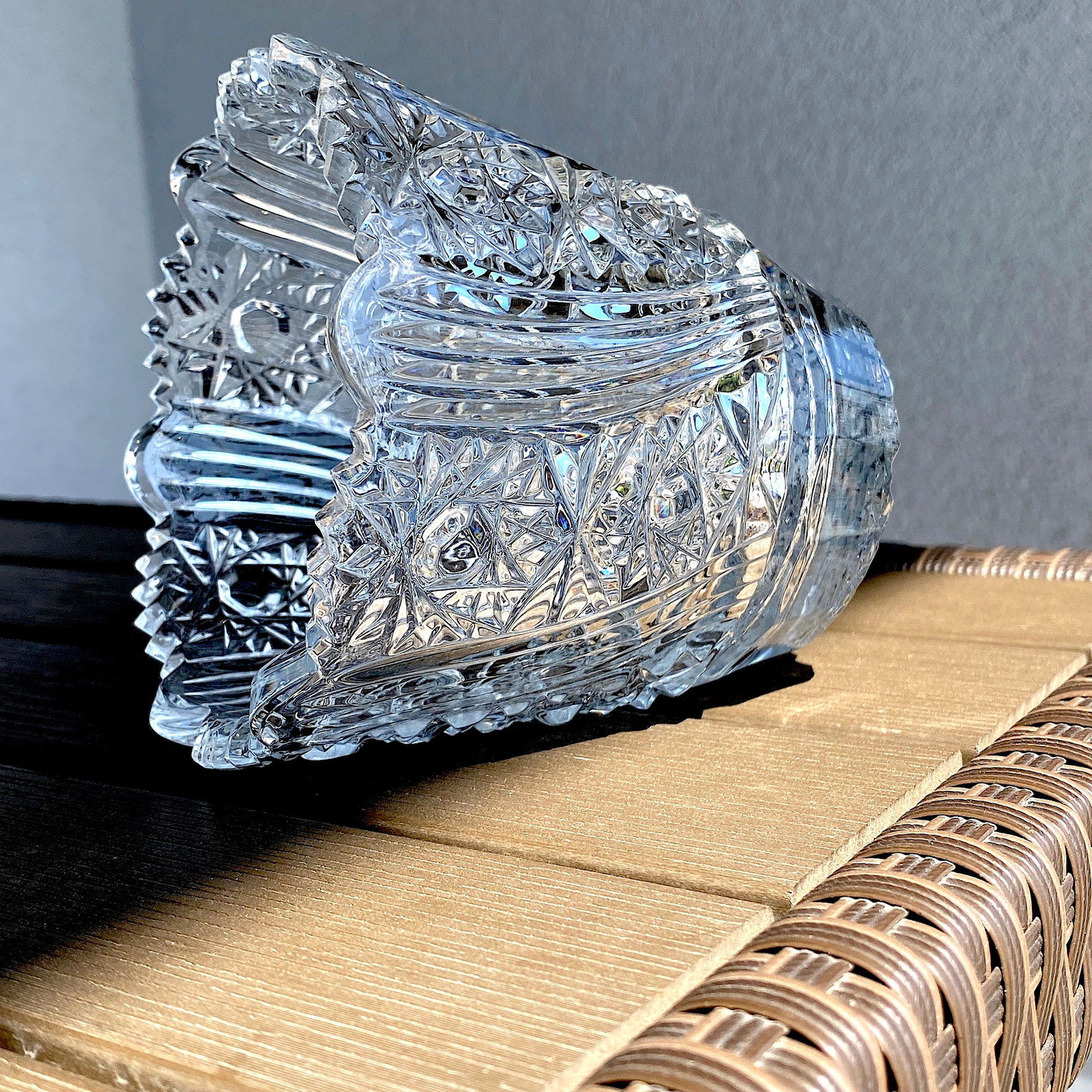 Vintage Bohemian crystal 24% PbO - 5