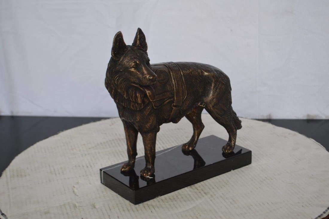Service Dog standing - Size: 12"L x 5"W x 12"H. - 5