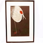 1950s Japanese Print Crane KAWANO KAORU: Title:1950s Japanese Print Crane KAWANO KAORUSize:Overall ? 20 ? in (51.4 cm) tall x 13 ? in (34.9 cm) wide Artwork only ? 14 ? in (36.8 cm) tall x 9 in (22.9 cm) wideDescription:A Mid-Century