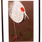 1950s Japanese Print Crane KAWANO KAORU - 2