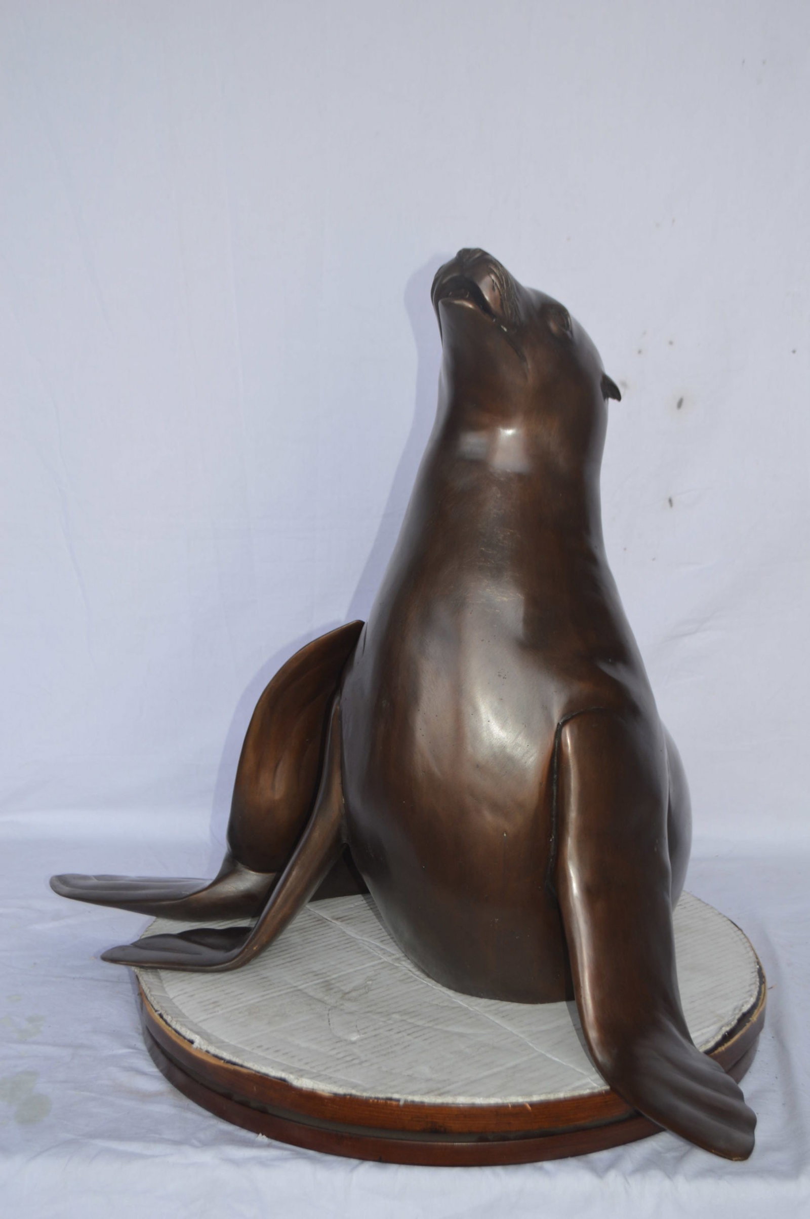 Seal Fountain made of bronze statue - Size: 35"L x 24"W x 27"H. - 10