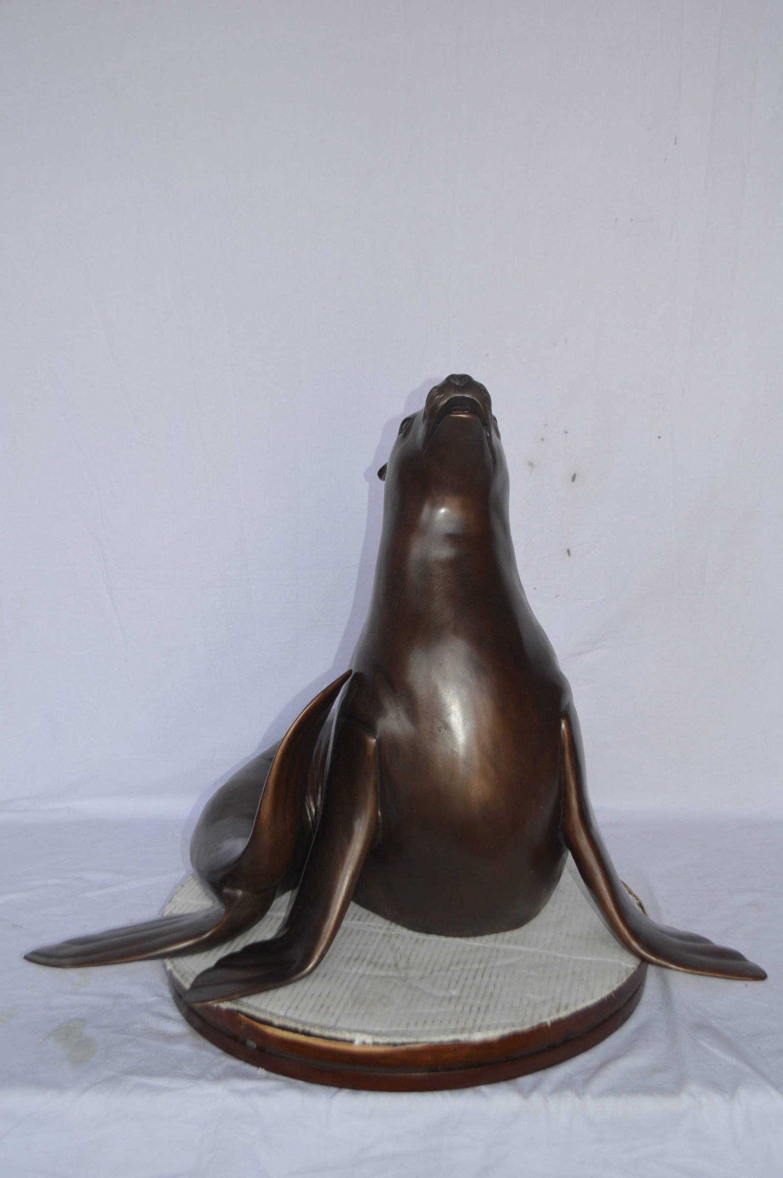 Seal Fountain made of bronze statue - Size: 35"L x 24"W x 27"H. - 11