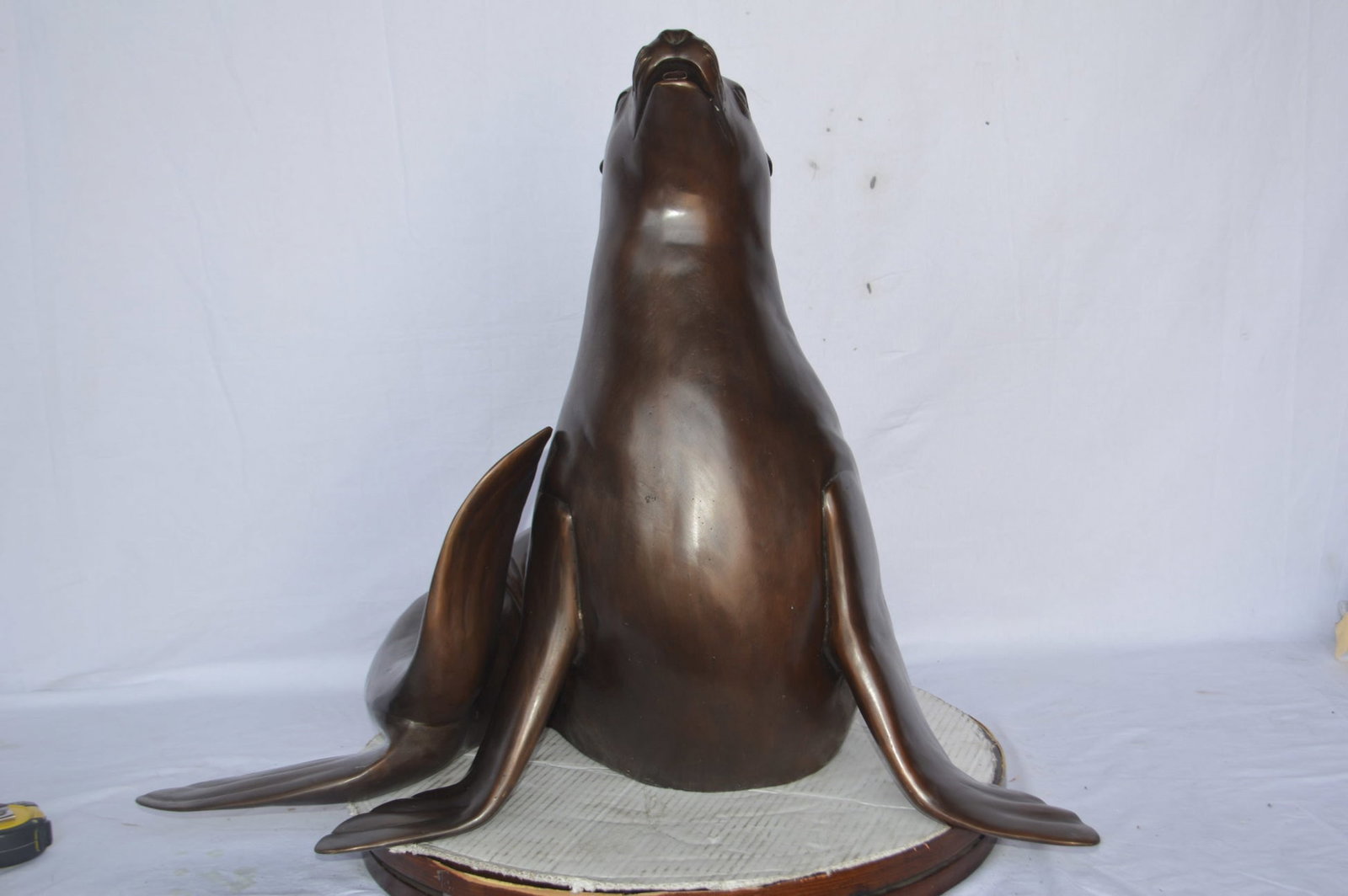 Seal Fountain made of bronze statue - Size: 35"L x 24"W x 27"H. - 2
