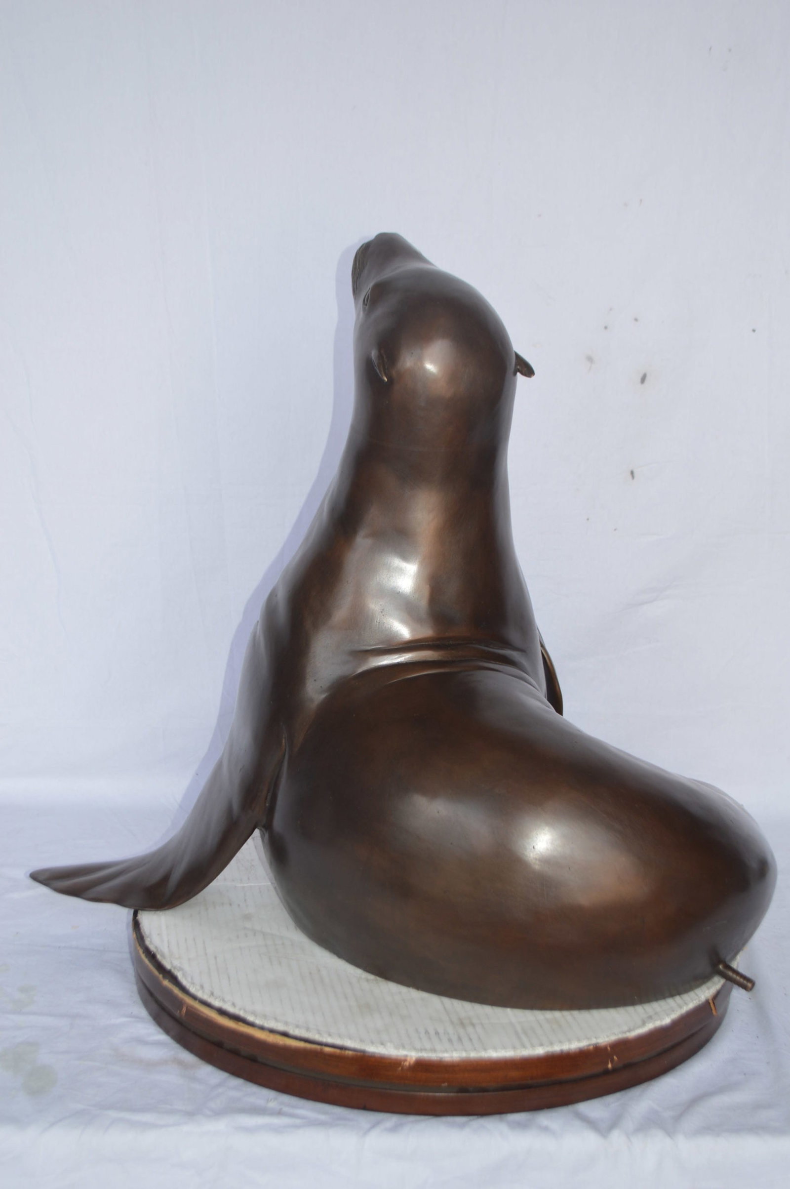 Seal Fountain made of bronze statue - Size: 35"L x 24"W x 27"H. - 7