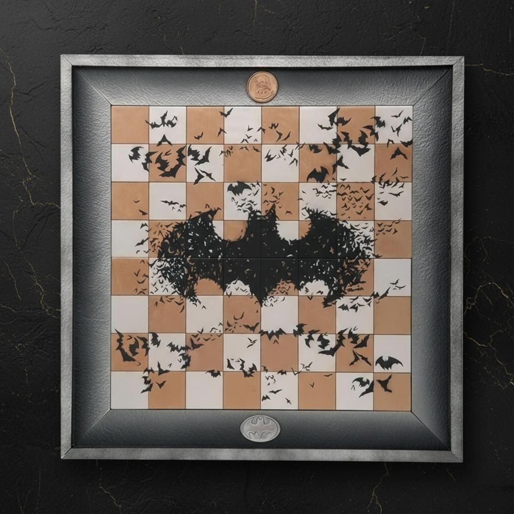 Official Eaglemoss 3D Chess Board for the DC Comics Chess Collection, Game Board Only - 3