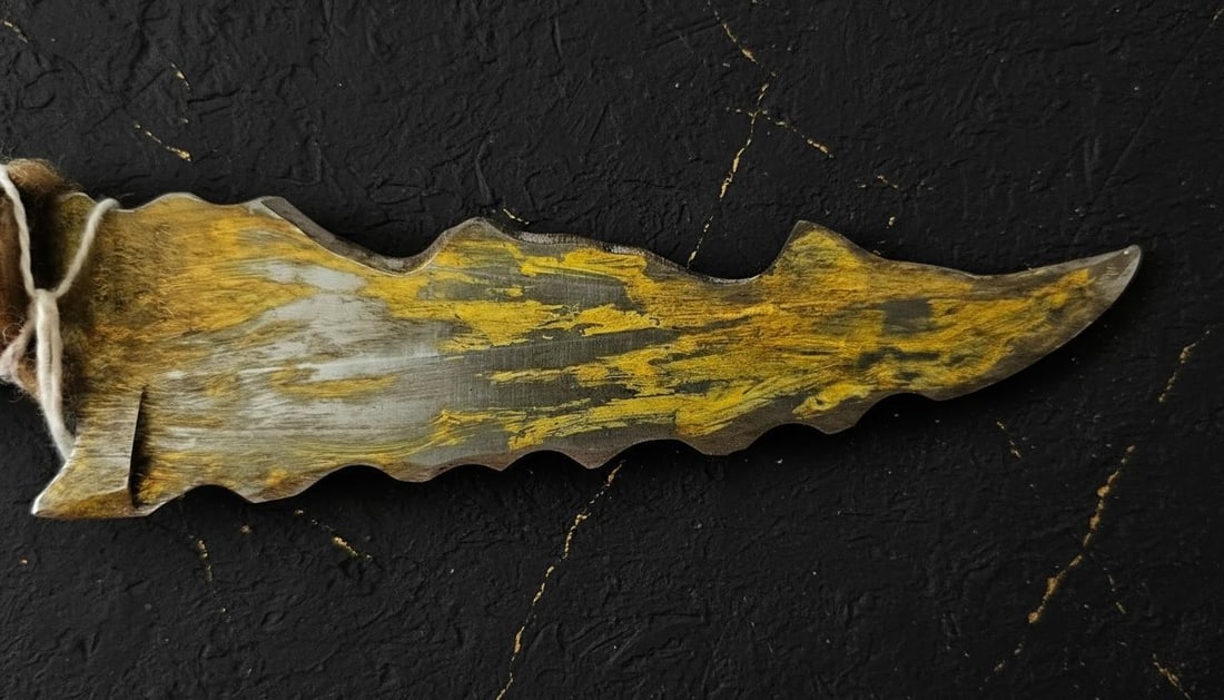 Antique Apache Belt Knife with Stag Bone Handle ca 1930 Native American Museum Piece - 4