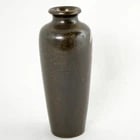 Miniature 19th C Japanese Inlaid Bronze Vase - 3