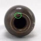 Miniature 19th C Japanese Inlaid Bronze Vase - 5
