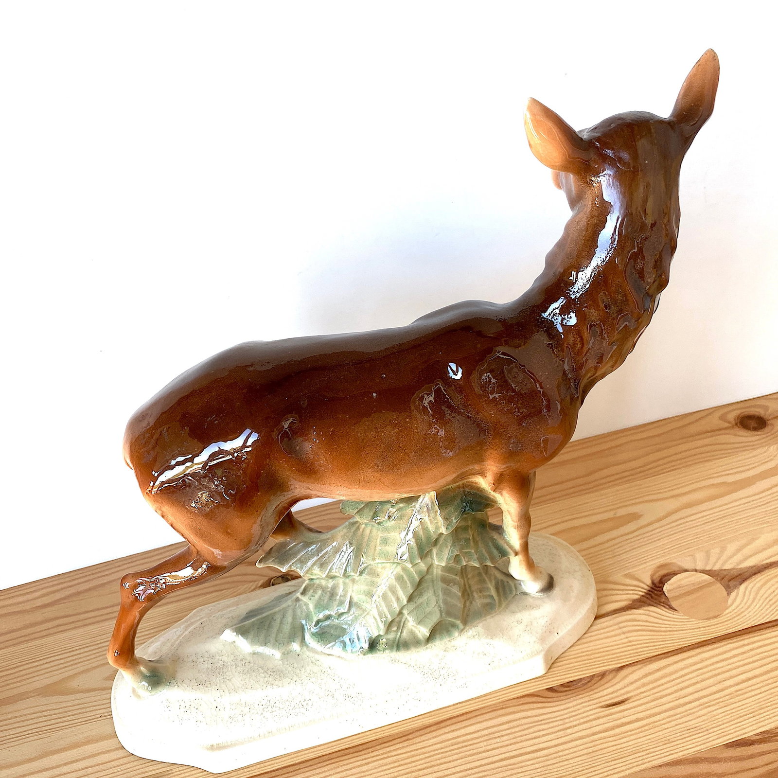 Signed Porcelain deer - 5