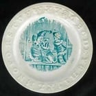 19th C Punch Transferware Child's Plate (1 of 8)