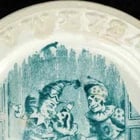 19th C Punch Transferware Child's Plate - 4