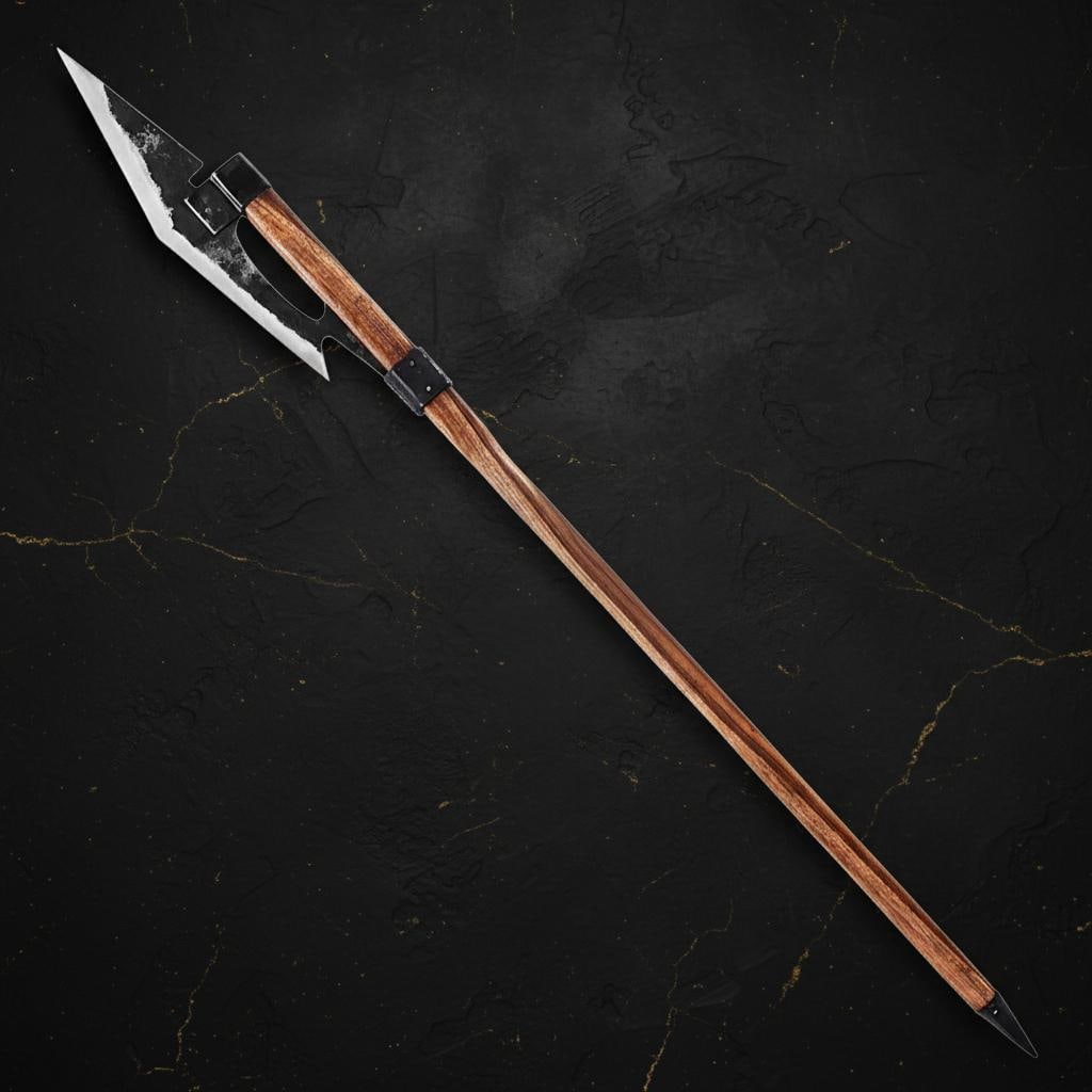 Forged Steel Viking Battle Axe Reproduction 63 Inch Medieval Wood Polearm (1 of 7)