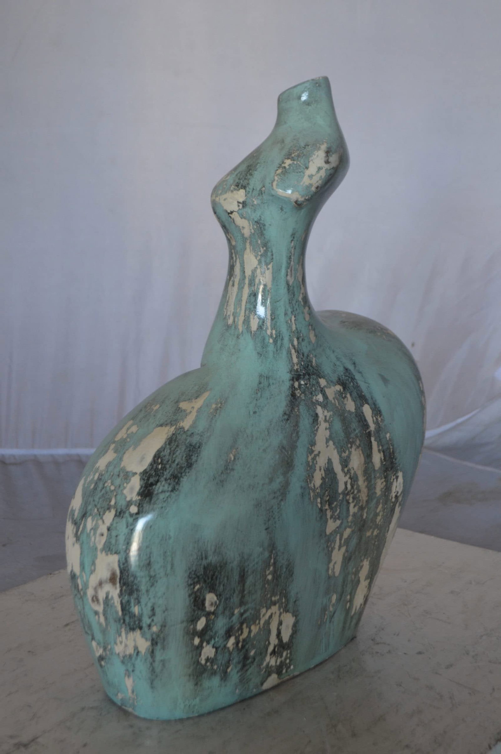 Resin sculpture of a Women body - modern art - Size: 13"L x 6"W x 20"H. - 10