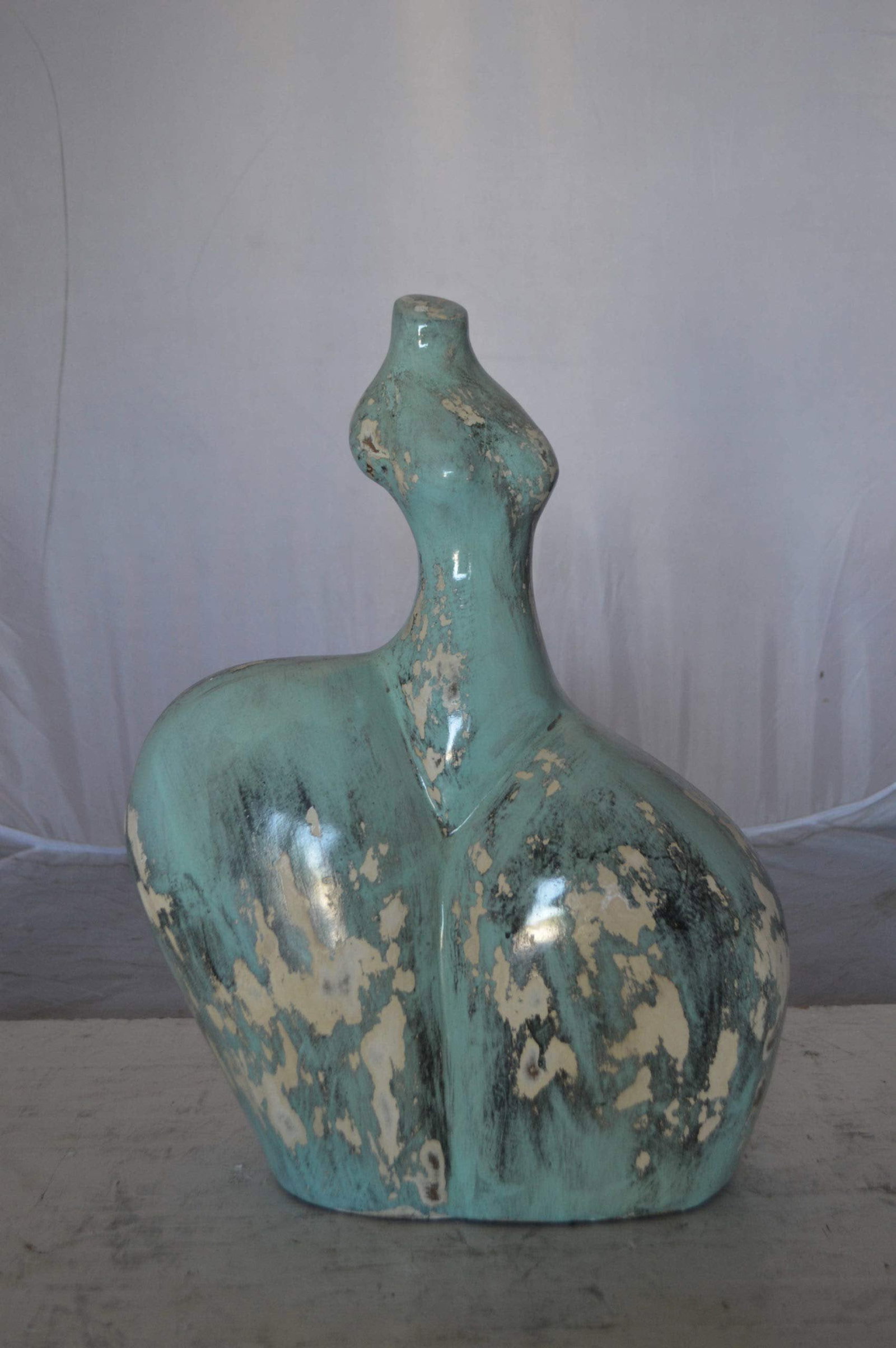 Resin sculpture of a Women body - modern art - Size: 13"L x 6"W x 20"H. - 4