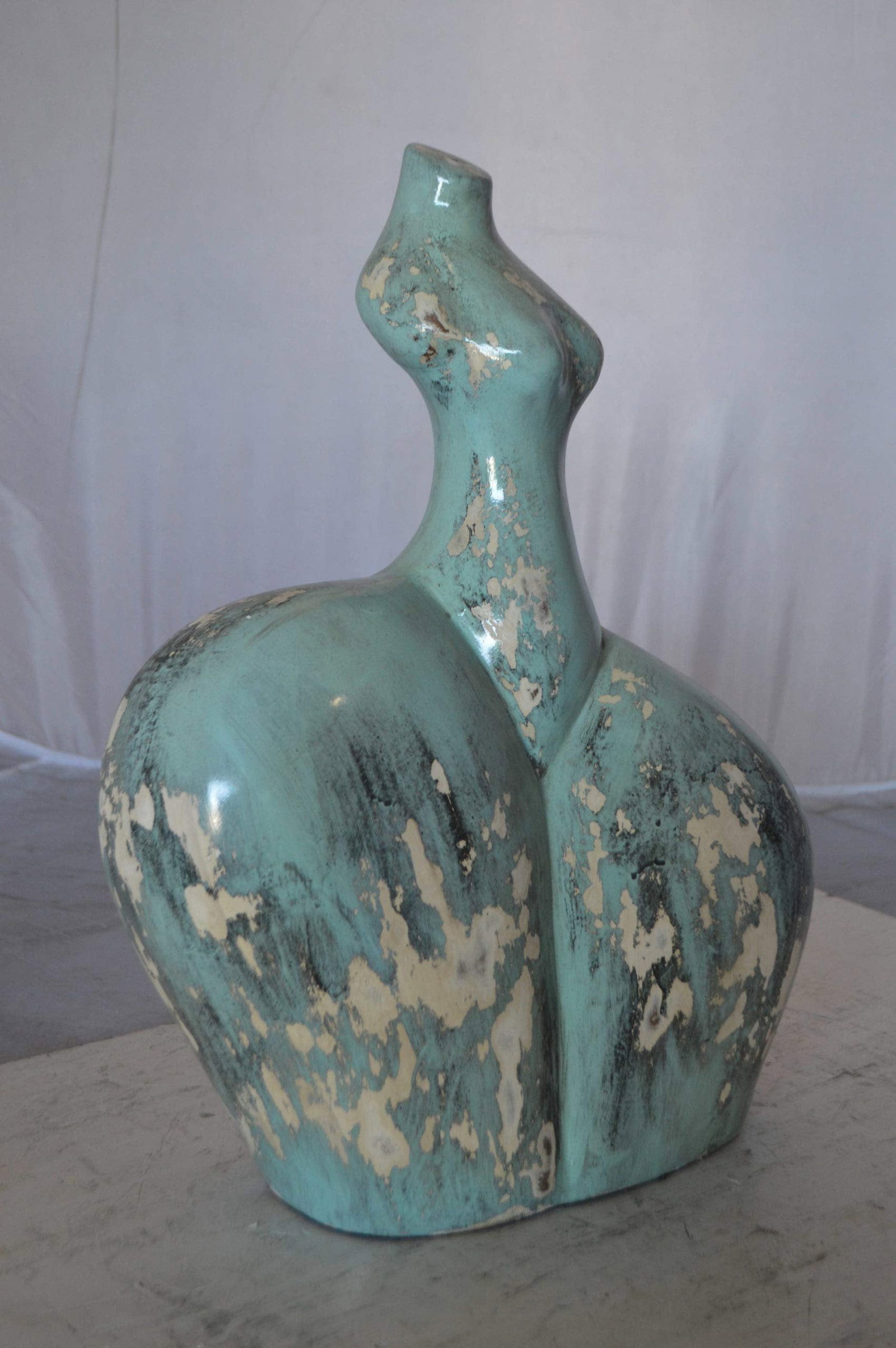 Resin sculpture of a Women body - modern art - Size: 13"L x 6"W x 20"H. - 5