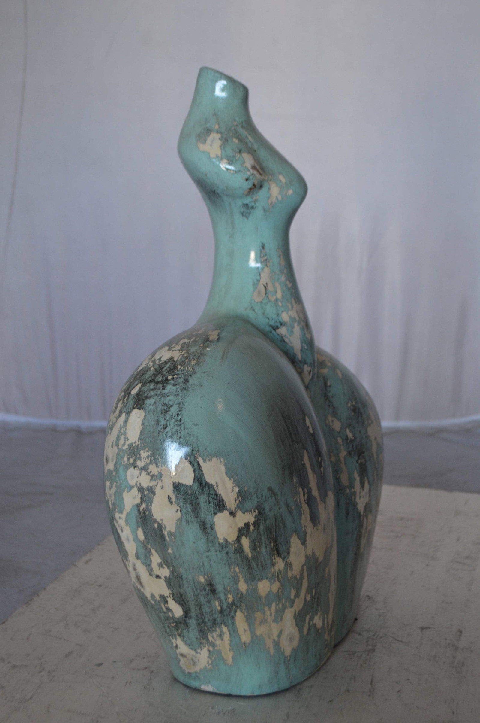 Resin sculpture of a Women body - modern art - Size: 13"L x 6"W x 20"H. - 6