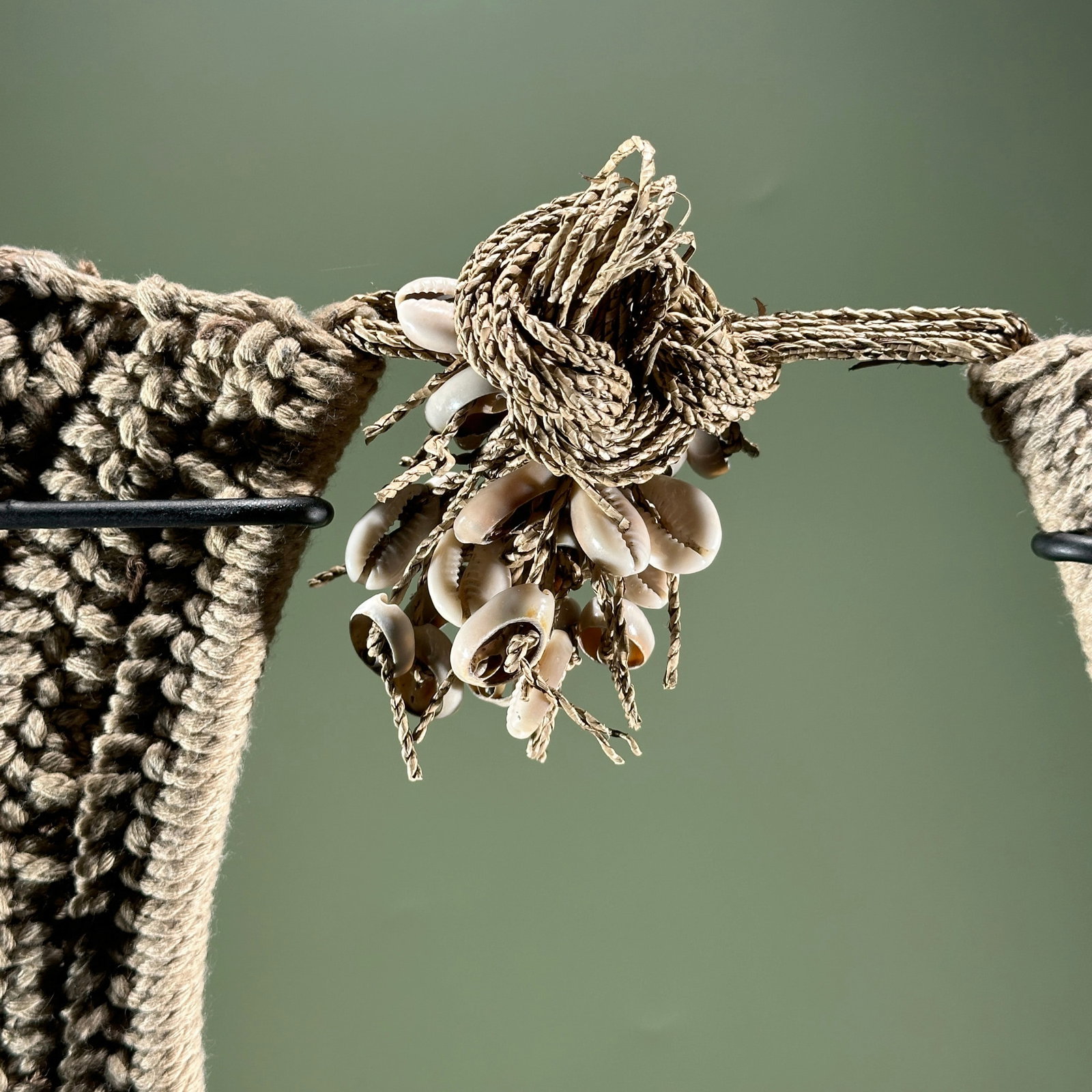 Decorative shell necklace on a custom stand - 9