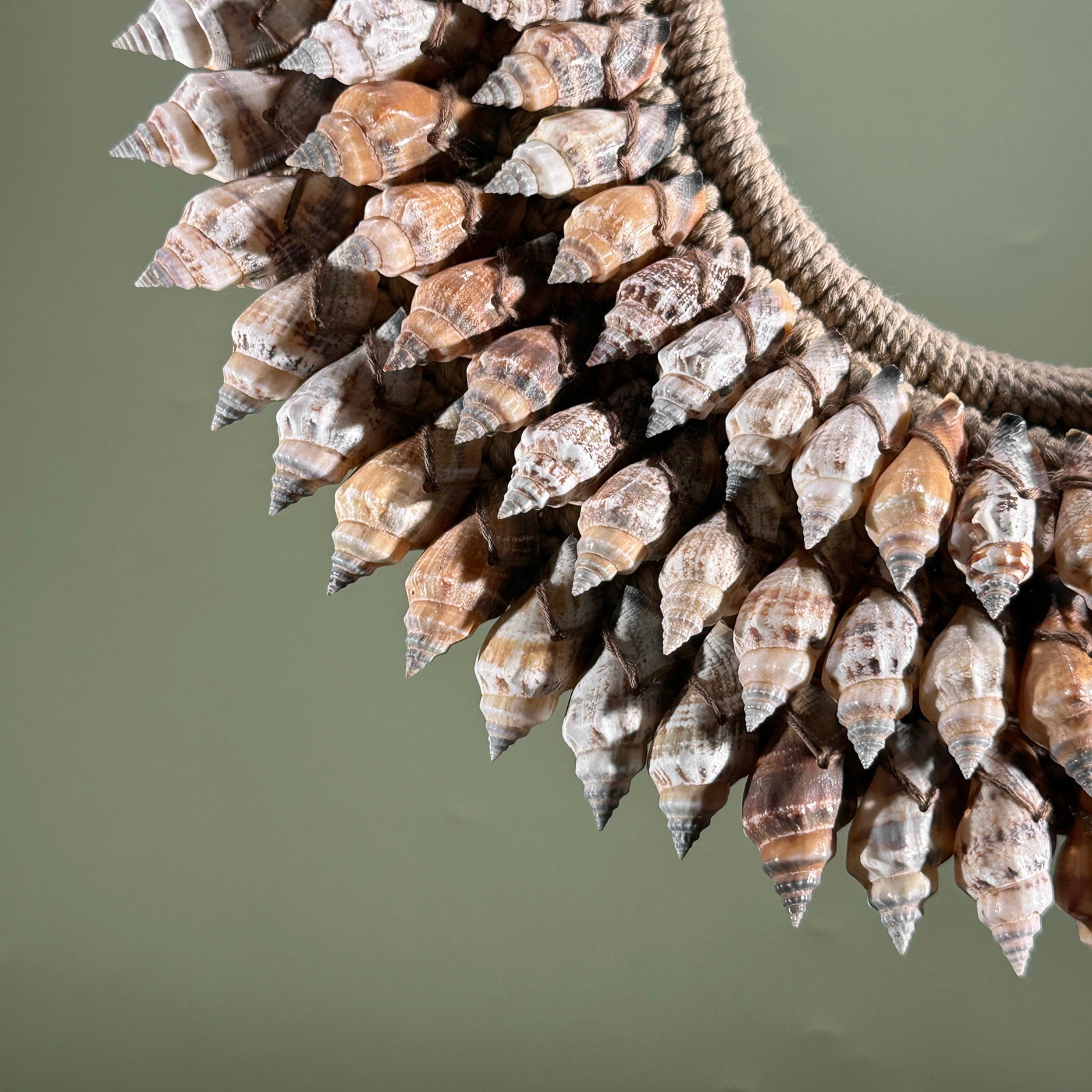 Decorative shell necklace on a custom stand - 3