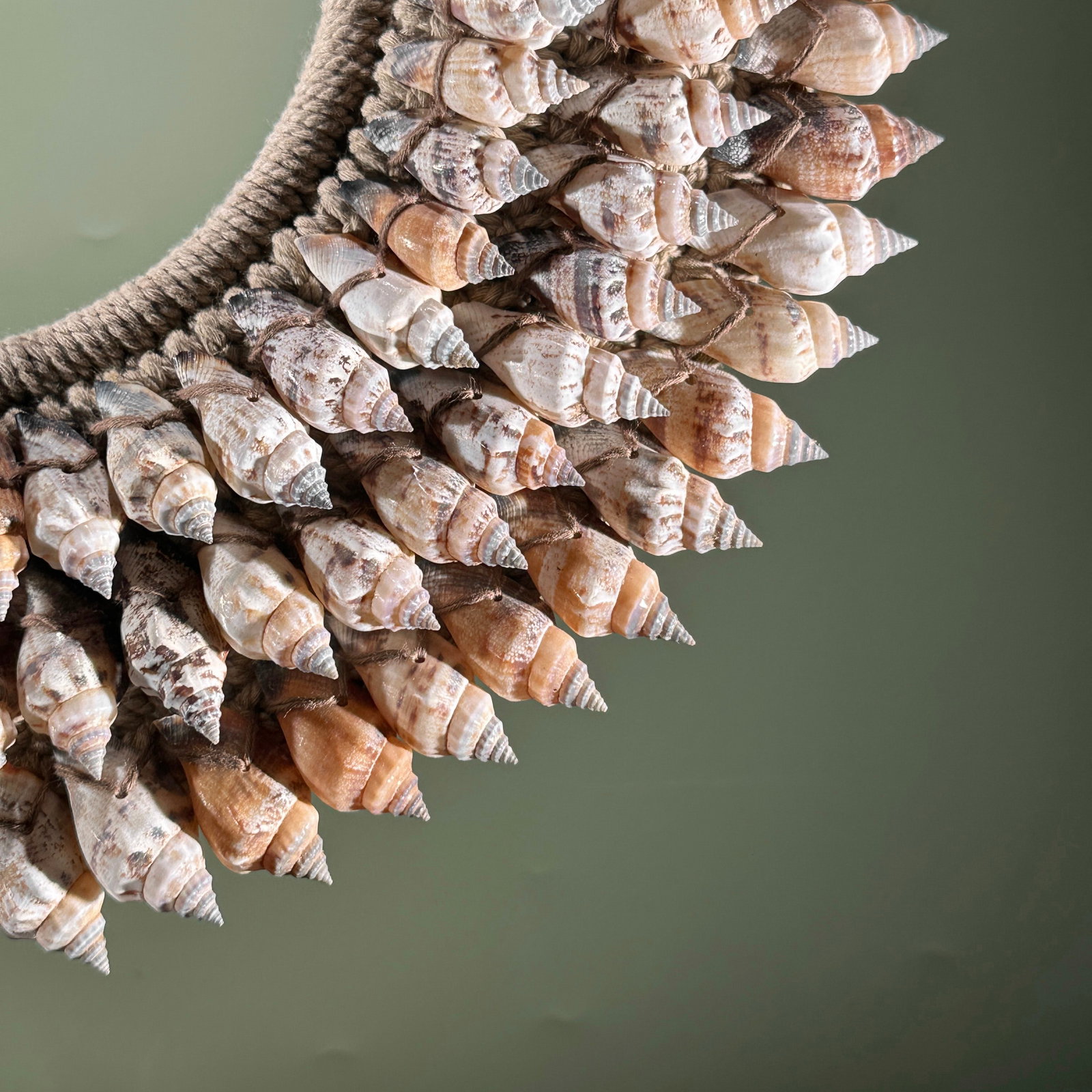 Decorative shell necklace on a custom stand - 5