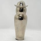 Art Deco Chrome Penguin In A Fedora Figure - 4