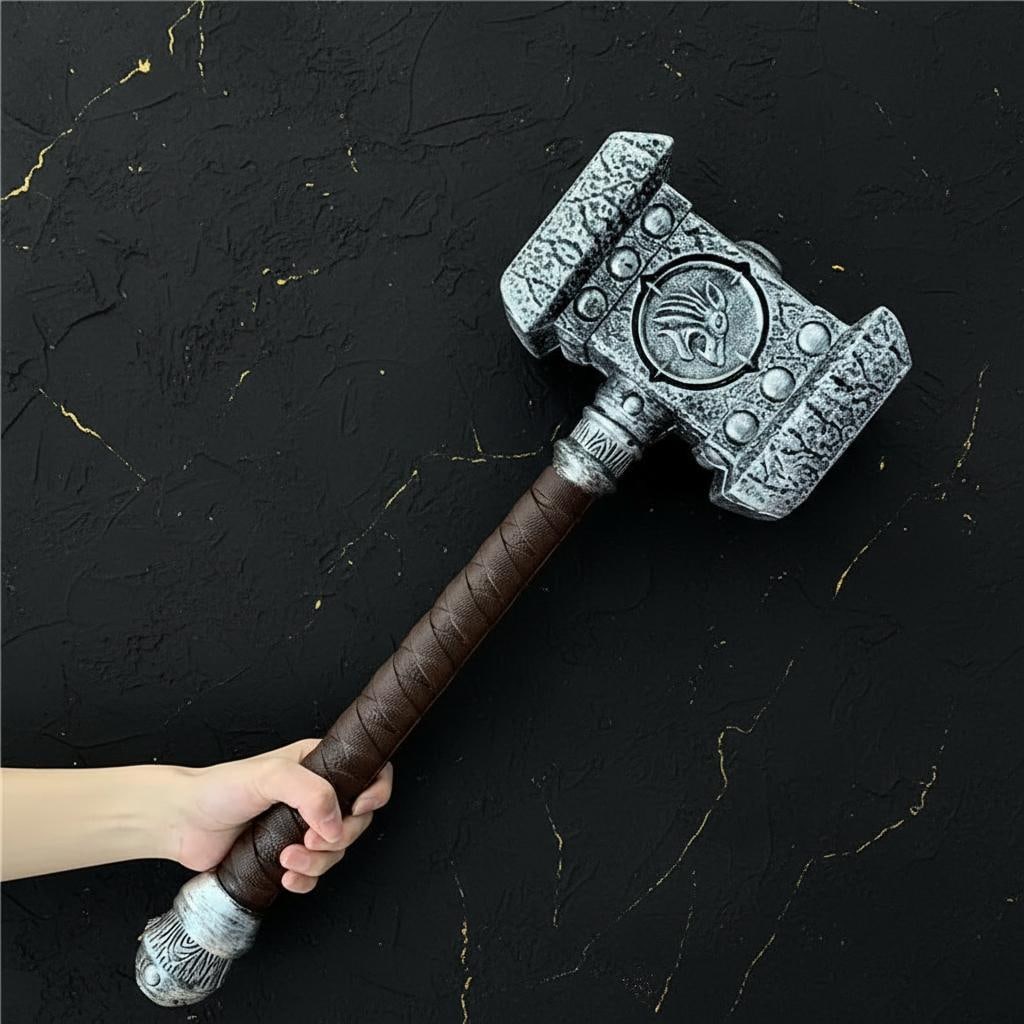 Cosplay Ghost Hammer Replica 54cm War Beast Prop Weapon Safe PU Foam Model: Title:Cosplay Ghost Hammer Replica 54cm War Beast Prop Weapon Safe PU Foam ModelDescription:This detailed War Beast Ghost Hammer is the perfect accessory for your next cosplay or role-playing event.