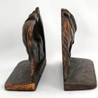 Pair Iron Riderless Iron Horse Bookends - 3