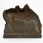 Pair Iron Riderless Iron Horse Bookends - 8