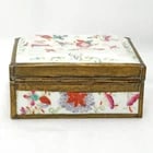 Chinese Polychrome Porcelain Box Circa 1900 - 4