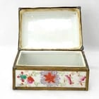 Chinese Polychrome Porcelain Box Circa 1900 - 6