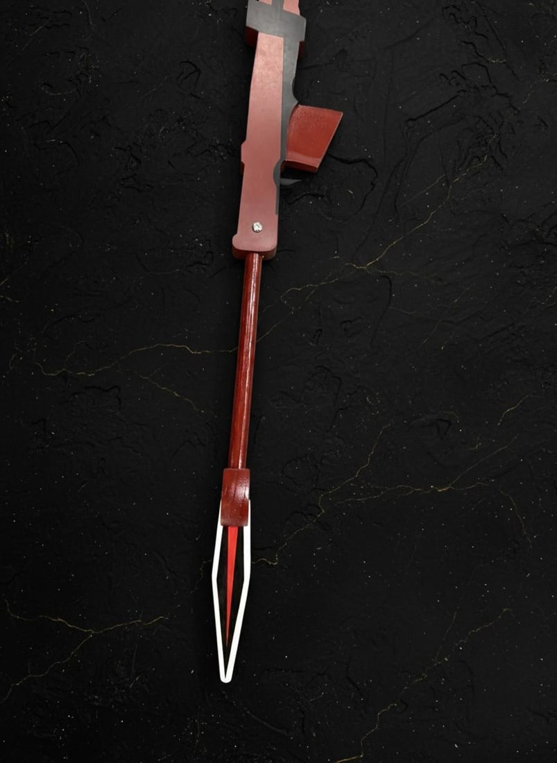 Crescent Rose Scythe 53" Wooden Cosplay Prop for RWBY Ruby Rose Costume - 4