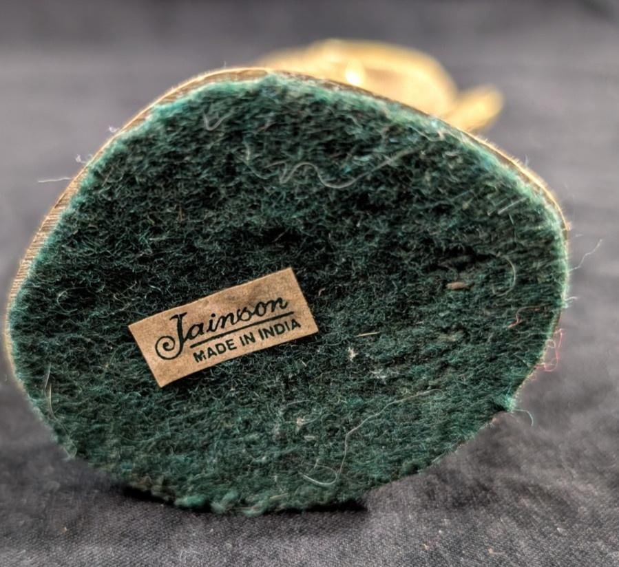 Heavy Solid Brass Angel Candle Holder 6" Vintage Candlestick Made in India by Jainson - 8