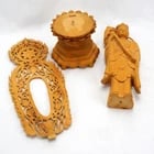 Vintage Chinese Carved Wood Guanyin Statue - 10